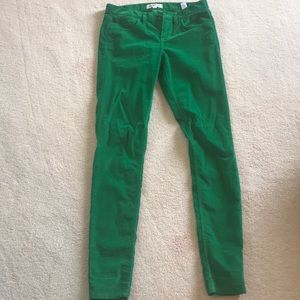 Madewell green corduroy pants